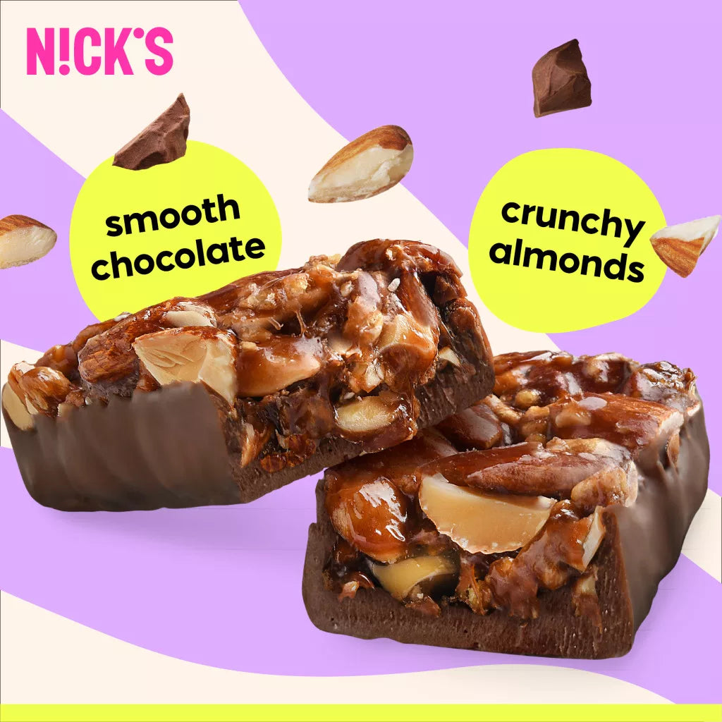 Nick's VEGÁN mandulás csoki, cukor- és gluténmentes 40g