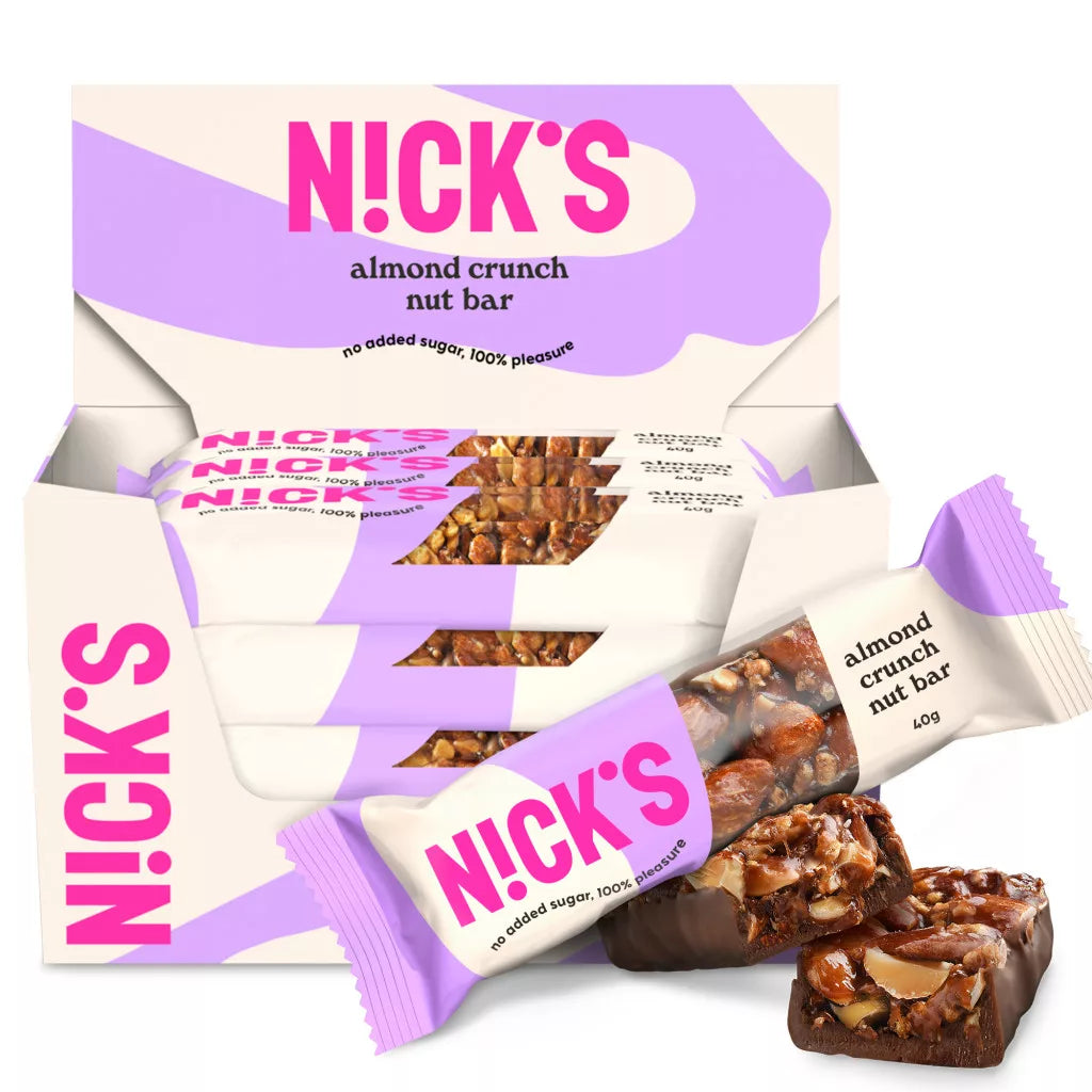 Nick's VEGÁN mandulás csoki, cukor- és gluténmentes 40g