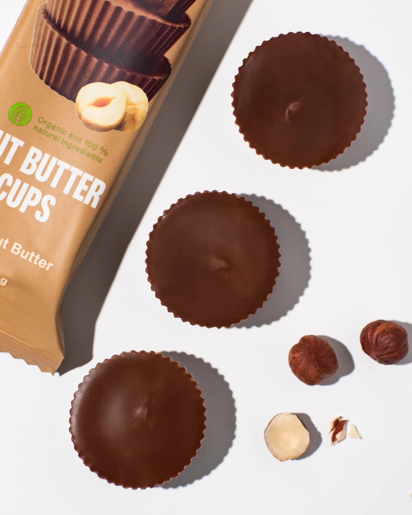 BIO Nut Butter Cups ⁠–⁠ Csokoládés kosárka törökmogyorós töltelékkel