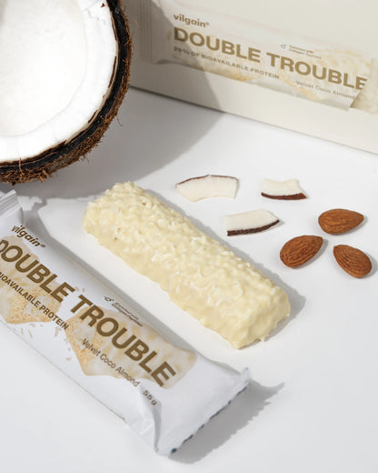 Double Trouble Protein Bar ⁠ Kókuszos mandulás krémmel 55 g