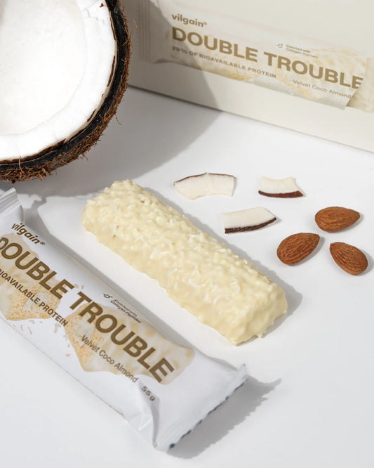 Double Trouble Protein Bar ⁠ Kókuszos mandulás krémmel 55 g