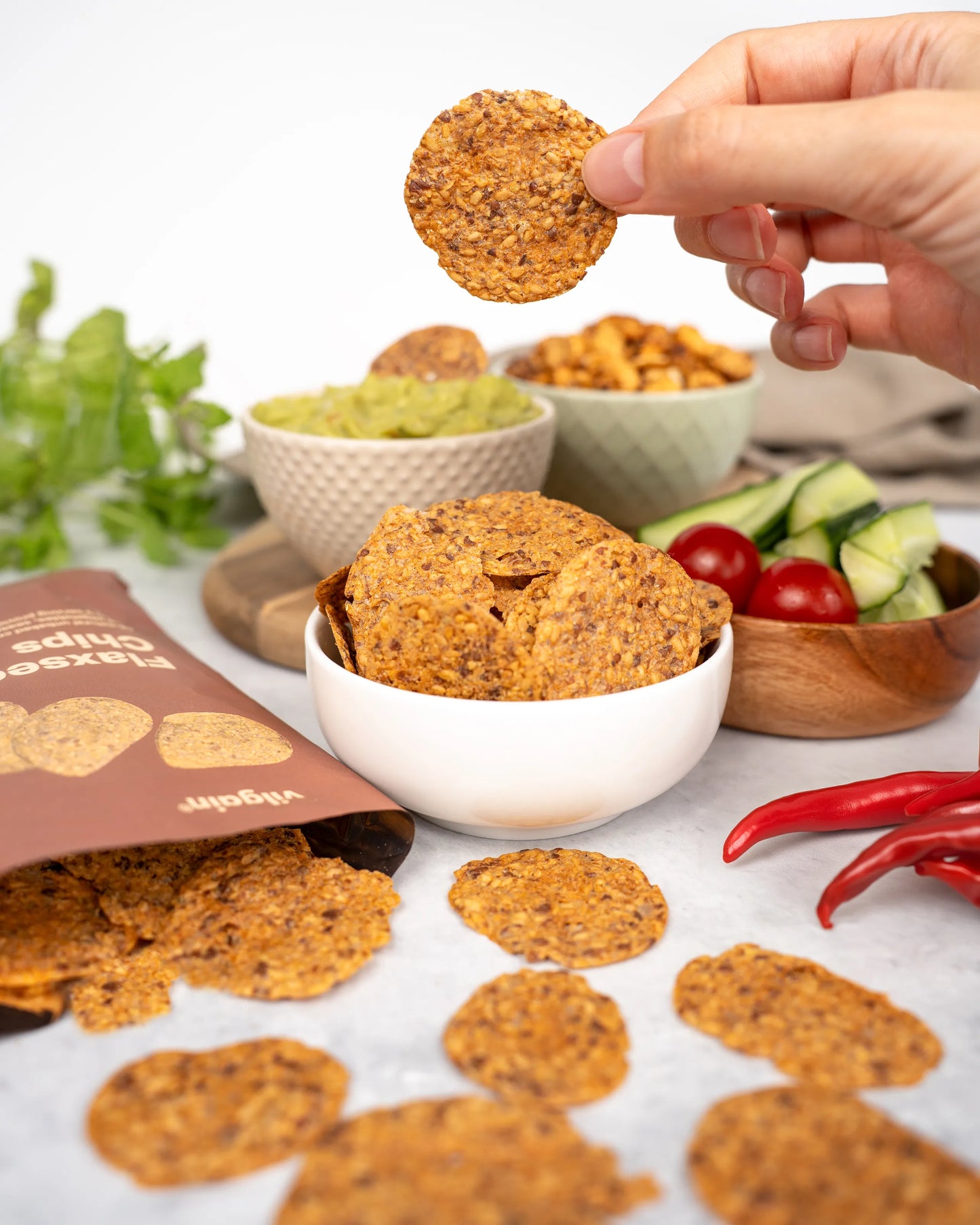 Lenmag chips pikáns 50 g